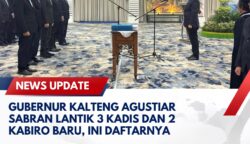 Gubernur Kalteng Agustiar Sabran Lantik 3 Kadis dan 2 Kabiro Baru, Ini Daftarnya