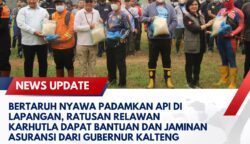 Bertaruh Nyawa Padamkan Api di Lapangan, Ratusan Relawan Karhutla Dapat Bantuan dan Jaminan Asuransi dari Gubernur Kalteng