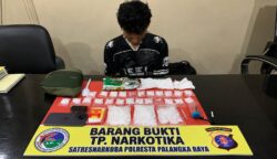 Polresta Palangka Raya Ringkus Pria Berinisial NR di Bukit Keminting dan Sita 366 Gram Sabu