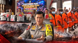 Polda Kalteng Tindak Tegas Pelaku Karhutla: 8 Tersangka Diamankan Dua Pekan Terakhir, 12 Korporasi Turut Disidik