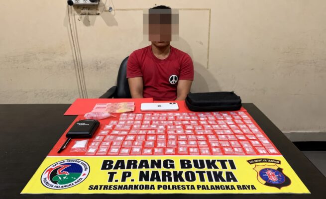 Pengungkapan Kasus Narkoba di Tumbang Rungan: Polisi Sita 135 Paket Shabu dan Bekuk Pria Berinisial AR