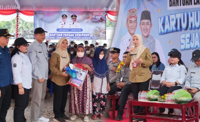 Pemprov Kalteng Salurkan Bantuan Pangan dan KHBS untuk Masyarakat Terdampak Karhutla di Katingan Tengah