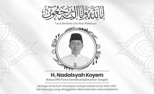 BREAKING NEWS: H. Nadalsyah Koyem Dikabarkan Wafat, Jenazah Dibawa ke Muara Teweh