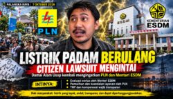 Citizen Lawsuit Mengintai: Damai Alam Usop Kembali Ingatkan PLN dan Menteri ESDM, Tuntut Evaluasi Total dan Transparansi Sistem Listrik