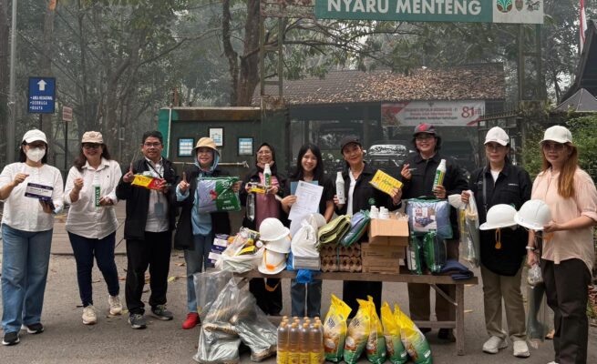 Forsiladi Kalteng Salurkan Bantuan Sembako untuk Relawan Karhutla dan Satwa di BOSF Nyaru Menteng