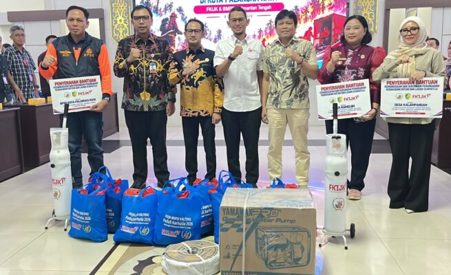 OJK, BI, dan Industri Jasa Keuangan Bersinergi Bantu Penanganan Karhutla di Palangka Raya