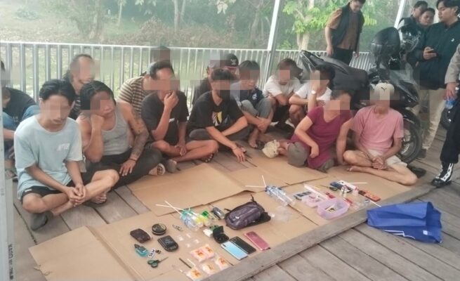 Sarang Narkoba Puntun Digerebek, Polisi Ringkus 2 Pengedar dan Amankan 15 Orang Positif Sabu