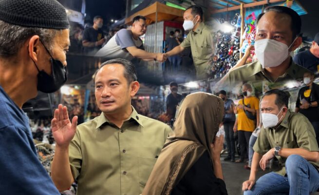 Kabut Asap Bikin Pedagang Pasar Besar Palangka Raya Menjerit Sepi, Wali Kota Fairid Naparin Datangkan Solusi Permodalan Usaha Serta Bagikan Bantuan Kesehatan