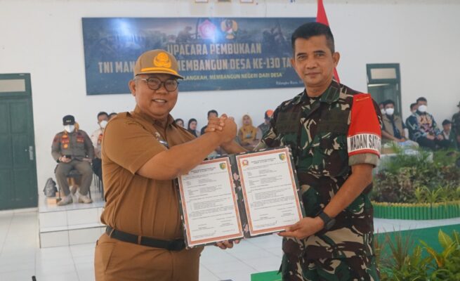 TMMD ke-130 Dibuka, Kodim 1016 Palangka Raya Bangun Drainase 3.000 Meter