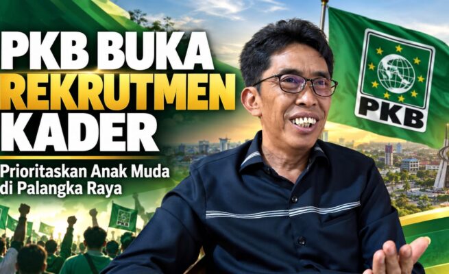 DPC PKB Palangka Raya Buka Rekrutmen Kader, Rusdiansyah Ajak Anak Muda Tak Alergi Politik