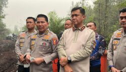 Tinjau Lokasi Karhutla Tumbang Nusa, Astamaops Kapolri dan Kapolda Kalteng Petakan Penebalan Pasukan