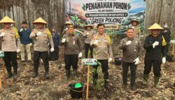 Pulihkan Lahan Bekas Terbakar, Polda Kalteng Wujudkan Green Policing Program 100 Hari Kapolri