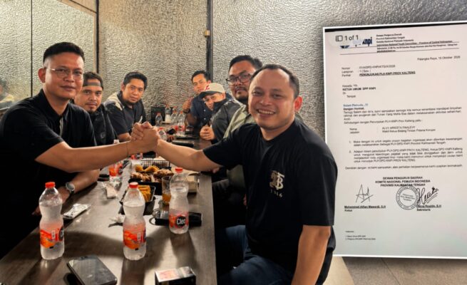 DPD KNPI Kalteng Sudah memiliki Ketua PLH Yaitu Alfie Ariesta Fahlevi, Yang Ditunjuk Langsung Oleh Ketua Umum Alfian Mawardi
