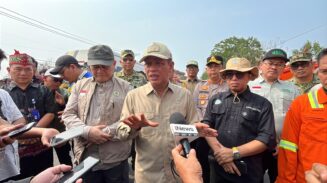 Wamenko Pangan Kerahkan 175 Regu Padamkan Karhutla di Palangka Raya, Target Padam Permanen Dua Pekan
