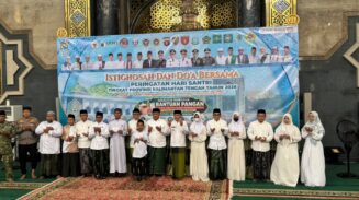 Istighosah Hari Santri 2026, Gubernur Kalteng Salurkan Bantuan Pangan untuk Warga Terdampak Karhutla